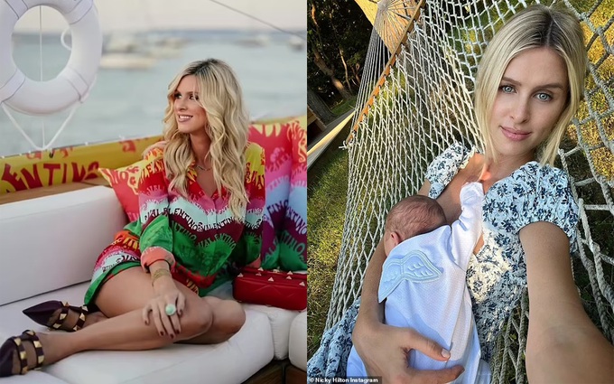 Nicky Hilton lấy lại dáng thon sau khi sinh con thứ ba cho chồng đại gia