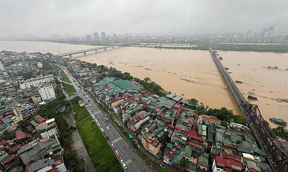 Tin mới nhất về lũ trên sông Hồng, sông Đuống ở Hà Nội